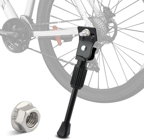 Kids Bike Kickstand لعجلة 16 بوصة عجلات الأطفال سبيكة دراجة دراجة Stand Kickstand Kids Bicycle يمكن تعديلها للفتيات والفتيان الدراجة الوردي in Kuwait