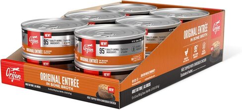 ORIJEN Premium Pate Wet Cat Food Variety Pack: Tuna Salmon & Beef + Original Entrées 3oz Cans (12 Count, 6 of Each) in Kuwait