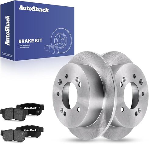 وسادات الفرامل السيراميكية لدوارات الفرامل الخلفية من AutoShack | بديل لسيارة هيونداي إلنترا 2.0L FWD 2007-2010 | طقم فرامل 6 قطع in Saudi Arabia