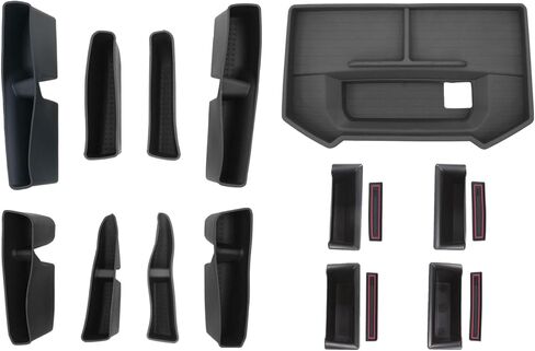 12 بوصة شاشة Dashboard Storage Organizer متوافق مع 2019-2025 Dodge RAM 1500 Dashboard Storage Tray Replacation for 2019-2025 Dodge RAM 1500 Accessories in Kuwait