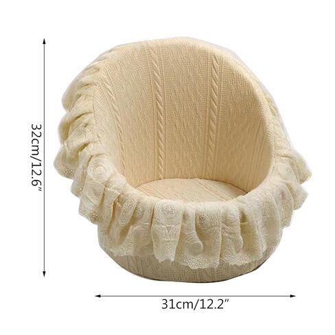 Photography Props Posing Sofa Baby Photoshoot Posing Props Furniture Photo Backdrop Accessories Photo Lace Sofa Photography Props Lace Baby Chair Photo Props Baby Shower Baby in Saudi Arabia