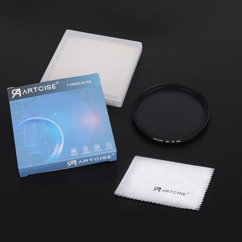 فلتر عدسة كاميرا ARTCISE ND8 ذو كثافة محايدة، فلتر ND احترافي متعدد الطبقات، إطار نحيف للغاية مقاوم للماء ومقاوم للخدش، ملحق تصوير فوتوغرافي طويل لكاميرات DSLR بدون مرآة (43 مم) in Saudi Arabia
