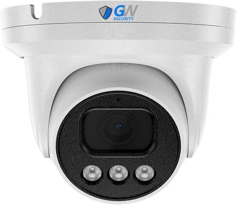 GW Security 6K 12MP TAA & NDAA Compliant Smart AI PoE IP Microhone Turret Security Camera (GW1263601M) in Saudi Arabia