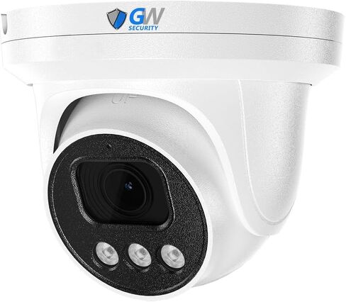 GW Security 6K 12MP TAA & NDAA Compliant Smart AI PoE IP Microhone Turret Security Camera (GW1263601M) in Saudi Arabia