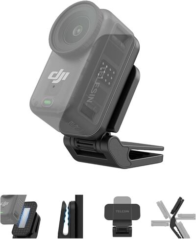TELESIN Magnetic Cap Clip Mount for DJI Osmo Nano, N52 Strong Magnetic Hat & Backpack Clip, 360° Rotation, 240° Adjustable Angle, Hands-Free POV Mount for Vlogging, Sports & Outdoor Shooting in Saudi Arabia