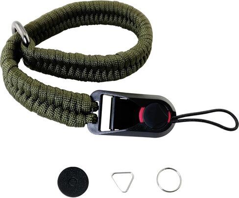 ZCZQC DSLR Camera Quick Release Wrist Strap Adjustable Braided Lanyard 11.81In Length 42G Weight Wrist Strap With Safer Connector Adapter Ring Military Green For Mirrorless Cameras And Video Cameras in Saudi Arabia