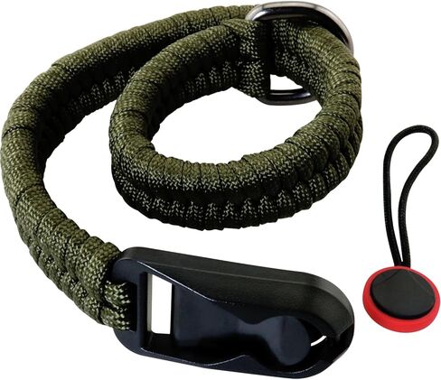 ZCZQC DSLR Camera Quick Release Wrist Strap Adjustable Braided Lanyard 11.81In Length 42G Weight Wrist Strap With Safer Connector Adapter Ring Military Green For Mirrorless Cameras And Video Cameras in Saudi Arabia