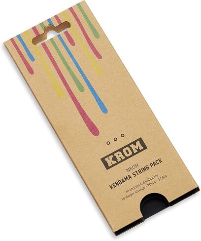 KROM Kendama String Pack - 5 Unique Colors - 10 Strings - Extra long 70 cm Strings - Extra Mini Bearings - Make Your Kendama Unique… in Kuwait