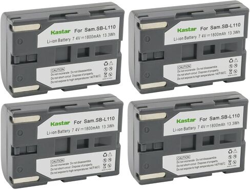 بطارية Kastar SB-L110 بديلة لكاميرا Samsung SC-D590 SC-D590 (T)، SC-D60، SC-D67، SC-D70، SC-D73، SC-D75، SC-D77، SC-D80، SC-D86، SC-D87، SC-D93، SC-D99، VM-C5000، VM-B710 in Kuwait