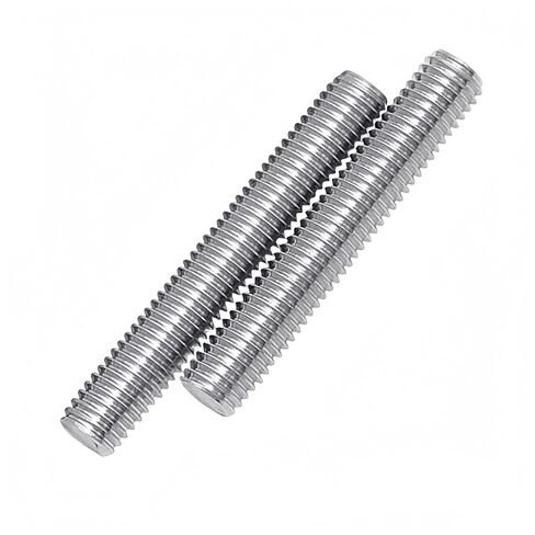 M6x 30mm قضيب ملولب بالكامل 1 ملم الملعب 304 الفولاذ المقاوم للصدأ قضبان اليد اليمنى ترصيع شريط 20 pcs in Kuwait