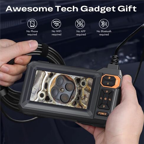 كاميرا المنظار الصناعية 4.3 بوصة HD1920P 16.5TF عدسة واحدة لفحص الأنابيب Borescope لأداة كاميرا فحص المجاري للسيارة in Kuwait