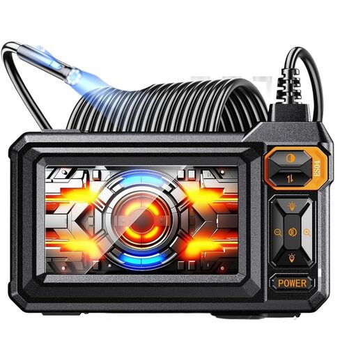 المنظار الصناعي ذو العدسة المزدوجة 4.3 بوصة Borescope مع أضواء 1920P IP67 كاميرا المجاري المقاومة للماء أداة 16.5ft للصرف الصحي/الصرف/الأنابيب in Kuwait