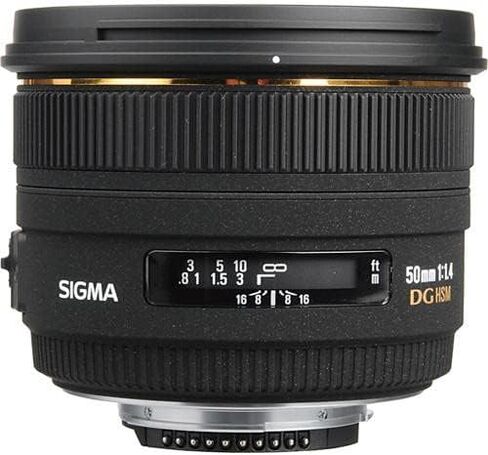 عدسة سيجما 50 ملم f/1.4 EX DG HSM لكاميرات نيكون الرقمية SLR in Kuwait