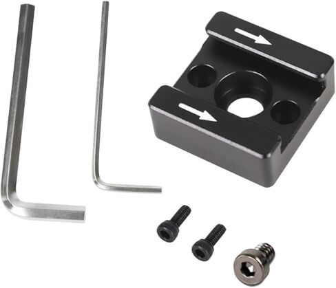 DOITOOL Cold Shoe Mount Adapter Bracket for DSLR Camera Flash and LED Light with 1/4 Inch Screw Hole Compatible for Stabilizer and Monitor Mounting in Photography in Saudi Arabia