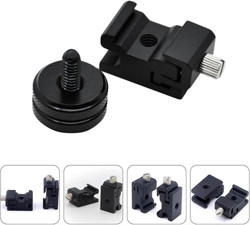 8pcs Flash Hot Shoe Mount Adapter and Cold Shoe Mount Screw Set with Adjustable Tension Base for DSLR Camera Photography Accessories in Saudi Arabia