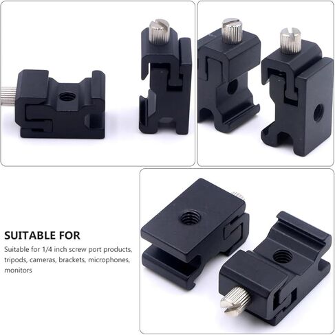 8pcs Flash Hot Shoe Mount Adapter and Cold Shoe Mount Screw Set with Adjustable Tension Base for DSLR Camera Photography Accessories in Saudi Arabia