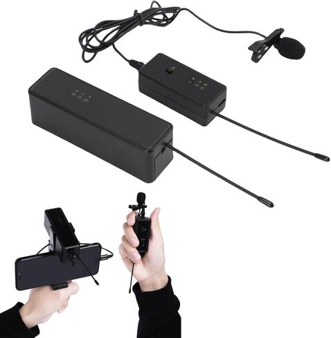 Akozon Lavalier Microphone Smart Noise Reduction Portable Lapel Mic for Outdoor Interviews Camera Video Recording in Saudi Arabia