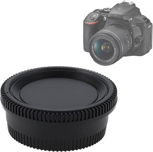 طقمان من غطاء الجسم الأمامي للكاميرا وغطاء غطاء العدسة الخلفي متوافق مع كاميرا Nikon AF AF-S وعدسة DSLR F-Mount in Kuwait