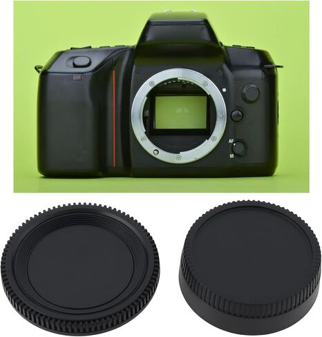 طقمان من غطاء الجسم الأمامي للكاميرا وغطاء غطاء العدسة الخلفي متوافق مع كاميرا Nikon AF AF-S وعدسة DSLR F-Mount in Kuwait