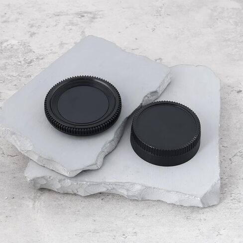 طقمان من غطاء الجسم الأمامي للكاميرا وغطاء غطاء العدسة الخلفي متوافق مع كاميرا Nikon AF AF-S وعدسة DSLR F-Mount in Kuwait
