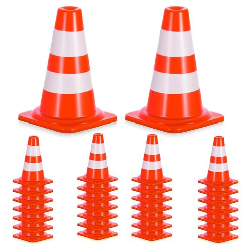 30 PCS Mini Traffic Dannes ، 1 "Mini Orange Canes Scipblock Signs ، Small Construction Cone Orange Traffic Traffic Signs for Sports Micro Micro Sand Table in Kuwait