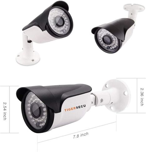 TIGERSECU 1080P 16-Channel 8 Combo Cameras DVR Security Bundle in Saudi Arabia