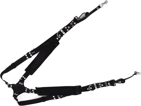 GLOGLOW Body Strap Leather Camera Strap Dual Shoulder Harness, Adjustable Design, Comfort and Load Reduction, Universal Compatibility, 1/4 Screw Interface Nan Other Equipment Accessories (Shoulders in Saudi Arabia