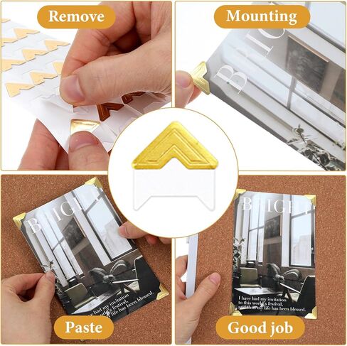 matwsec 240pcs زوايا الصورة لسكرابوكينغ 10 ورقة ذاتية اللصق زوايا الصورة ملصقات زاوية الصورة لسجل القصاصات DIY ألبوم الصور مذكرات كتاب الذاكرة in Kuwait