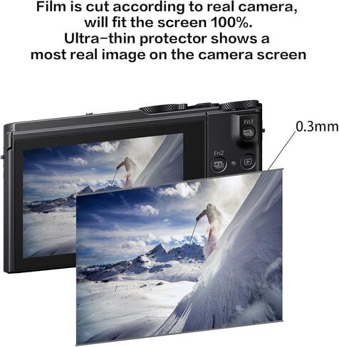 Rieibi (3 Packs) Screen Protector for Panasonic Lumix DC-GH5S GH5 Digital Camera, Tempered Glass Film for Panasonic GH5S GH5 Anti-Fingerprint Anti-Scratch in Saudi Arabia