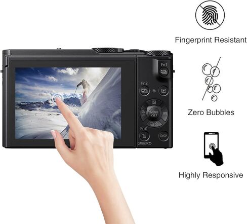 Rieibi (3 Packs) Screen Protector for Panasonic Lumix DC-GH5S GH5 Digital Camera, Tempered Glass Film for Panasonic GH5S GH5 Anti-Fingerprint Anti-Scratch in Saudi Arabia