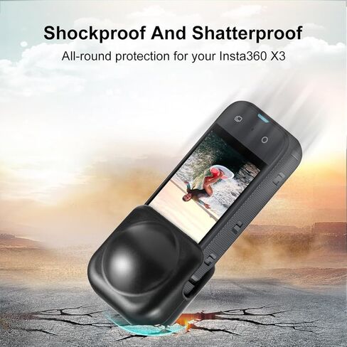 غطاء عدسة سيليكون DJI Osmo Action 5 Pro / 4/3 (أسود) in Saudi Arabia