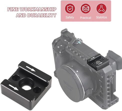 دعامة محول تثبيت الحذاء البارد لكاميرات DSLR مقاس 1/4 بوصة وصلة حذاء بارد لولبي للفلاش والميكروفون وإضاءة LED متوافقة مع مثبتات الكاميرا وإكسسوارات الصور in Kuwait