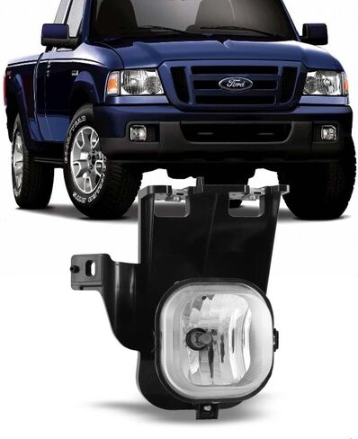 CPW Fog Lights Assembly Compatible with [2006-2007 Ford Ranger] Driving Fog Lights Lamps Replacement Driver Side+Passenger Side in Saudi Arabia