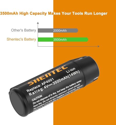 بطارية بديلة Shentec 3500 مللي أمبير 4 فولت متوافقة مع Ryobi TEK4 AP4001 Rp4900 Rp4410 Rp4400 Hp53lk Ap4700 Rp4530، حزمة بطارية ليثيوم أيون in Saudi Arabia