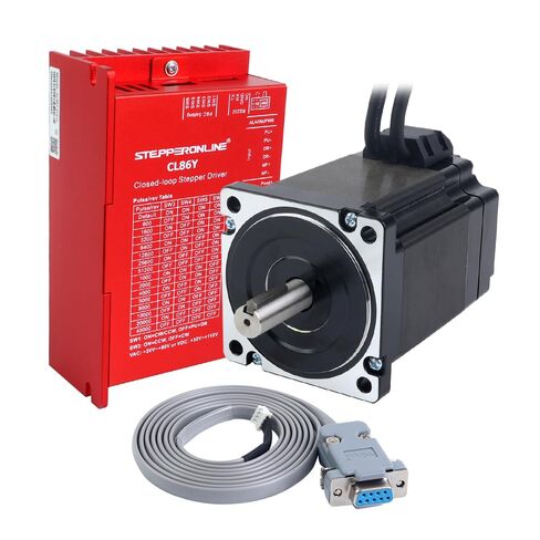 stepperonline مغلق حلقة السهود محرك 1 المحور CNC Kit 6.5 نانومتر/920.48oz.in 6.0A NEMA 34 محرك مع كبلات 1.5m و 0-8.5A 20-80VAC/30-110VDC DRIVER CL86Y in Saudi Arabia