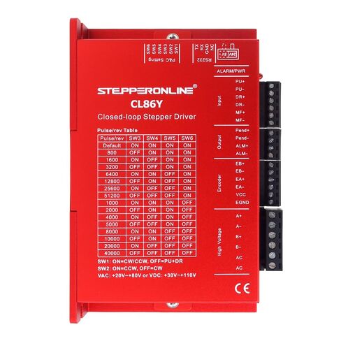stepperonline مغلق حلقة السهود محرك 1 المحور CNC Kit 6.5 نانومتر/920.48oz.in 6.0A NEMA 34 محرك مع كبلات 1.5m و 0-8.5A 20-80VAC/30-110VDC DRIVER CL86Y in Saudi Arabia