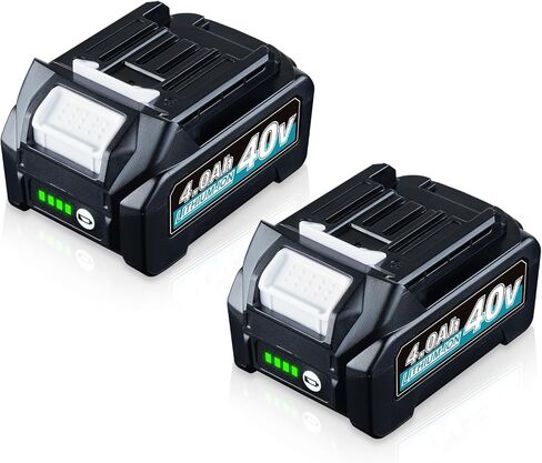 بطارية BL4050 BL4040 4.0Ah 40V XGT MAK40V بديلة لماكيتا BL4050F BL4025 بطارية ليثيوم أيون 40 فولت BL4040 متوافقة مع أدوات الطاقة اللاسلكية ماكيتا 40 فولت، حزمة واحدة in Kuwait