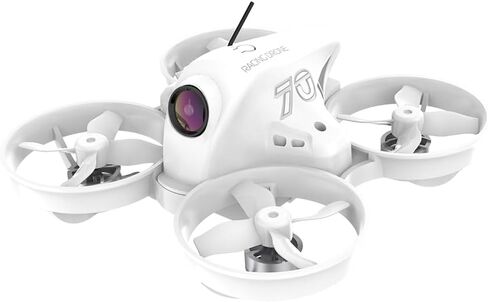 طائرة بدون طيار APEXFPV VR70-Pro FPV، طائرة كوادكوبتر بدون فرش، 35 جم، خفيفة للغاية، مدة طيران 4-5 دقائق، نطاق 200 متر، ناقل حركة 5.8 جيجا 100 ميجاوات، أبيض. متوافق فقط مع جهاز التحكم عن بعد APEX in Kuwait