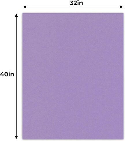 CountryArtHouse Light Purple Acid Free 32x40 Backing Board - Uncut Photo Mat Board - 1 Sheet in Saudi Arabia