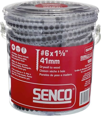 SENCO 06A162P Screw #6 X 1-5/8", Drywall to Wood, Gray Phosphate in Saudi Arabia
