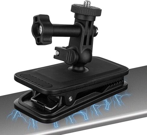 مشبك تثبيت مغناطيسي على الظهر من MINIFOCUS، مشبك كاميرا عمل دوار 360 درجة لكاميرات الحركة Go Pro DJI Osmo Insta360 AKASO in Kuwait
