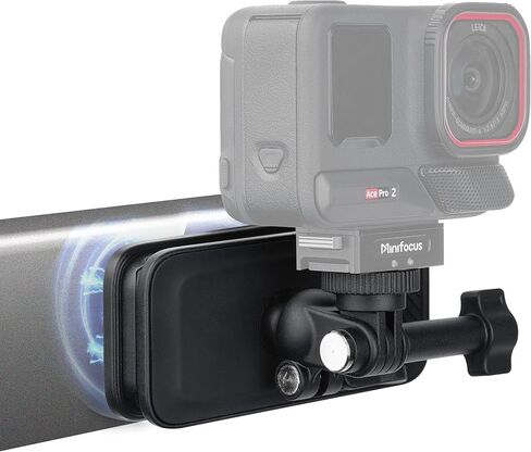 مشبك تثبيت مغناطيسي على الظهر من MINIFOCUS، مشبك كاميرا عمل دوار 360 درجة لكاميرات الحركة Go Pro DJI Osmo Insta360 AKASO in Kuwait