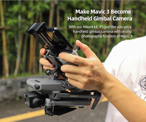 BTG حامل يدوي مثبت يدوي لـ DJI Mavic 3/Mavic 3 Pro/Mavic 3 Classic DJI N1 ملحقات وحدة التحكم عن بعد مقبض يدوي in Saudi Arabia