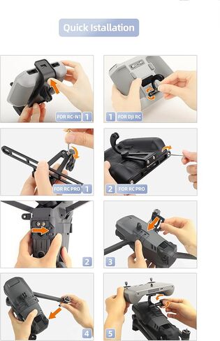 BTG حامل يدوي مثبت يدوي لـ DJI Mavic 3/Mavic 3 Pro/Mavic 3 Classic DJI N1 ملحقات وحدة التحكم عن بعد مقبض يدوي in Saudi Arabia