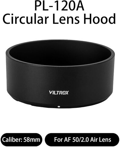 VILTROX Lens Hood 58mm for 50/F2.0 Lens(PL-120A) in Kuwait