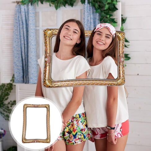 TENDYCOCO Inflatable Photo Frame 26 Inch Lightweight Selfie Picture Frame Prop for Party Weddings Festivals Photo Booth Accessory in Saudi Arabia