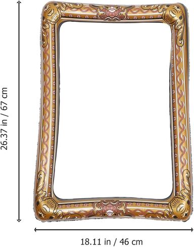 TENDYCOCO Inflatable Photo Frame 26 Inch Lightweight Selfie Picture Frame Prop for Party Weddings Festivals Photo Booth Accessory in Saudi Arabia