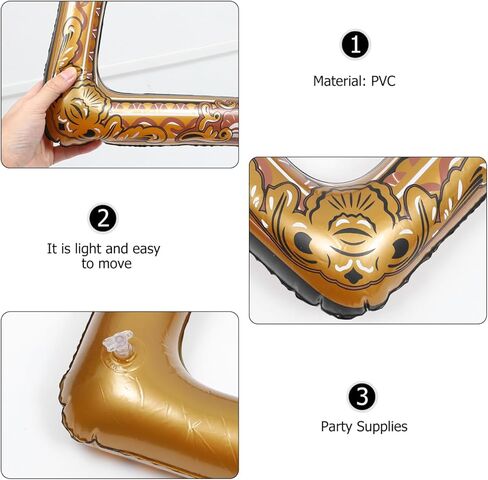 TENDYCOCO Inflatable Photo Frame 26 Inch Lightweight Selfie Picture Frame Prop for Party Weddings Festivals Photo Booth Accessory in Saudi Arabia
