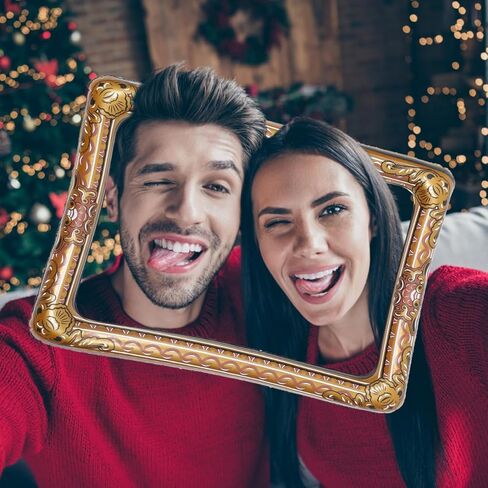 TENDYCOCO Inflatable Photo Frame 26 Inch Lightweight Selfie Picture Frame Prop for Party Weddings Festivals Photo Booth Accessory in Saudi Arabia