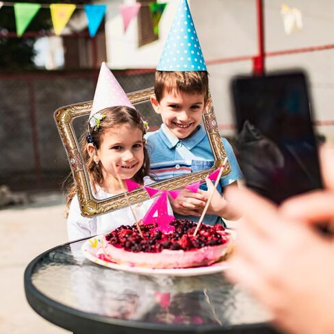 TENDYCOCO Inflatable Photo Frame 26 Inch Lightweight Selfie Picture Frame Prop for Party Weddings Festivals Photo Booth Accessory in Saudi Arabia